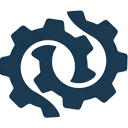 Technik Symbol - Zwei Zahnränder